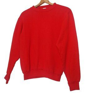 Vintage Russell Athletic Men Small Sweatshirt Crew Neck Red Classic USA EUC